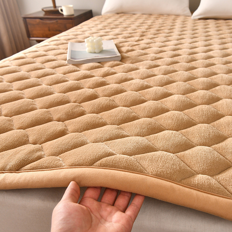Mattress Pad Topper - غطاء فراش سميك من الفلانيل، غطاء