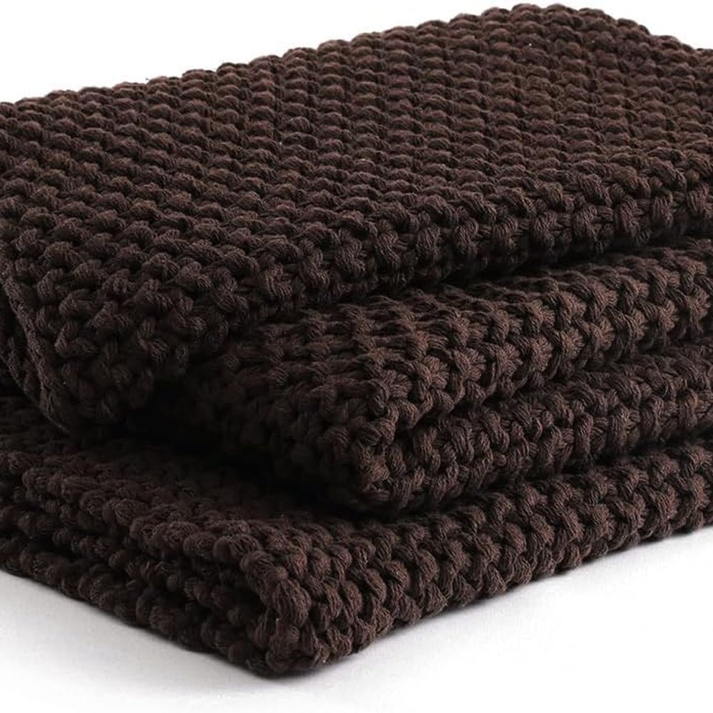 Throw Blanket Chunky Knit - بطانية رمي من القطن المكتنز، رمي
