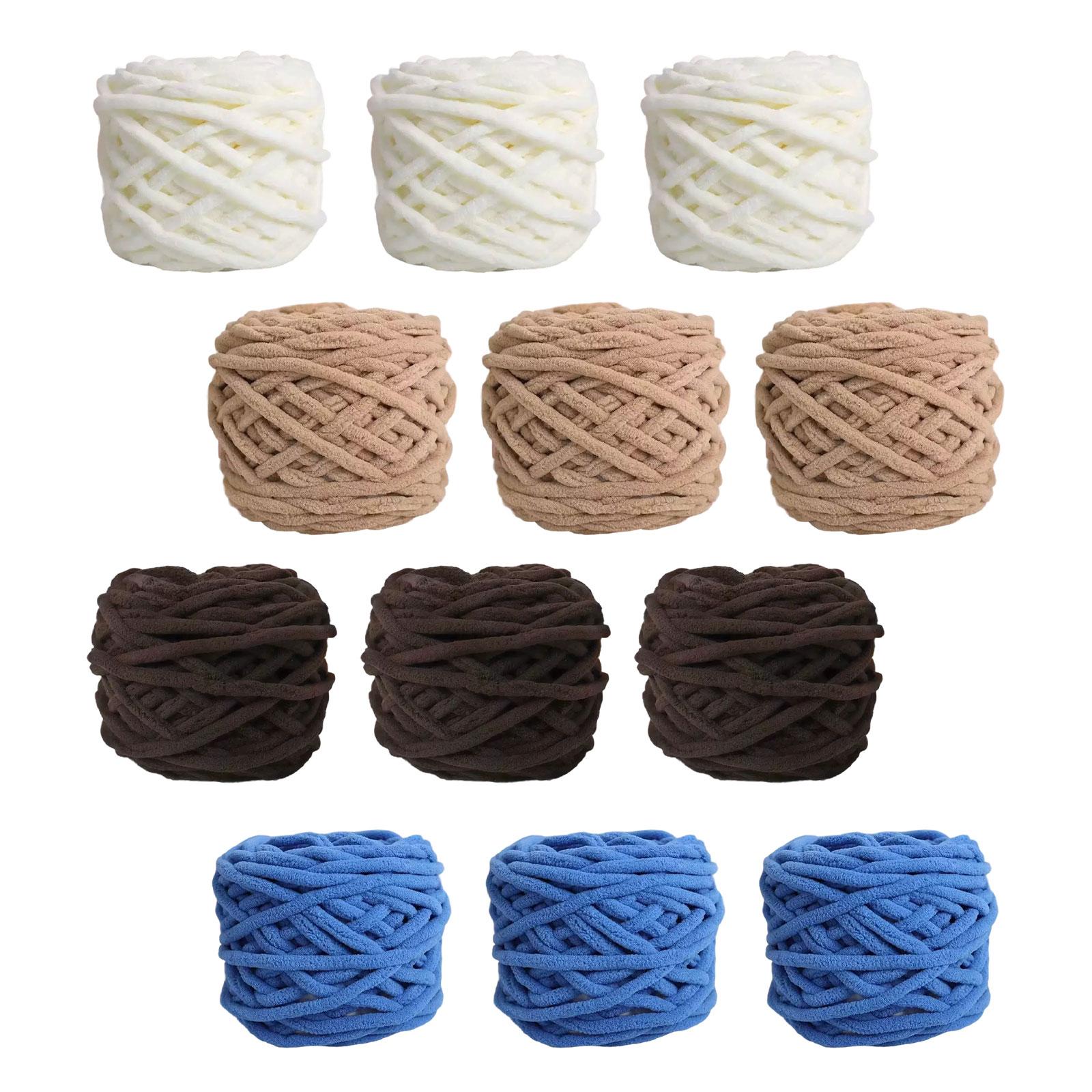 Throw Blanket Chunky Knit - خيوط سميكة للغاية من البوليستر الشينيل