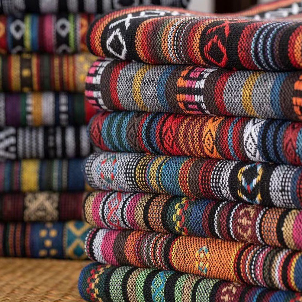 Linum Home Textiles - العرقية حقيبة الستار نسيج القطن الكتان