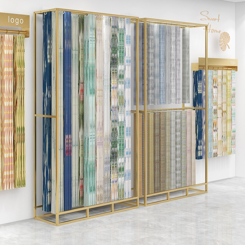 Home Textiles Exhibition - رف عرض كبير لمتجر الستائر، رف