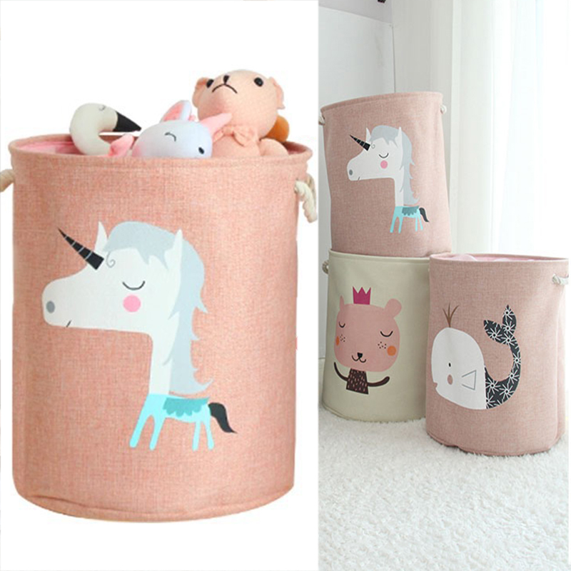 Linum Home Textiles - المنزل سلة الغسيل الكبيرة صندوق تخزين