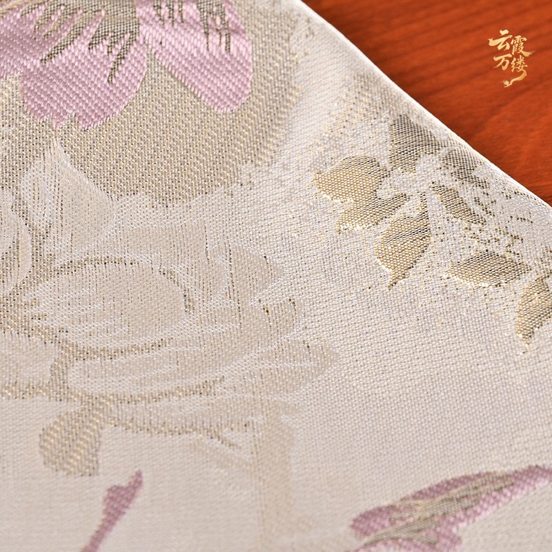 قماش جاكار مطرز بنقوش زهور كبي - مراجعة Home Textiles Design وسعره