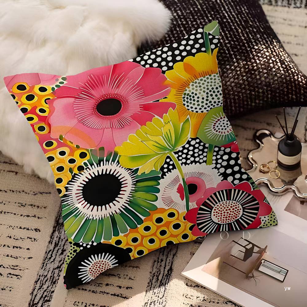 غطاء وسادة بتصميم زهرة اليقطين - مراجعة Home Textiles Exhibition وسعره