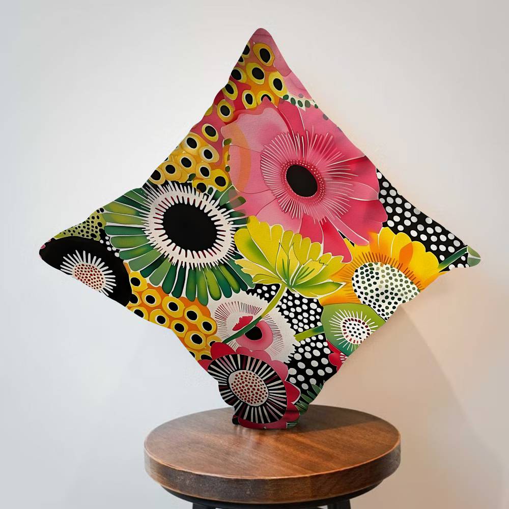 غطاء وسادة بتصميم زهرة اليقطين - مراجعة Home Textiles Exhibition وسعره