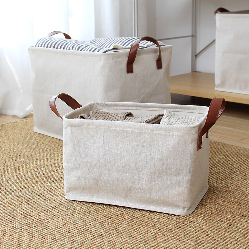 سلة تخزين منزلية بسيطة بلون وا - مراجعة Linum Home Textiles وسعره