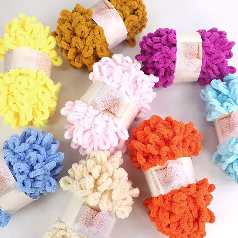 100 جرام/الكرة إصبع حلقة الغزل - مراجعة Throw Blanket Chunky Knit وسعره