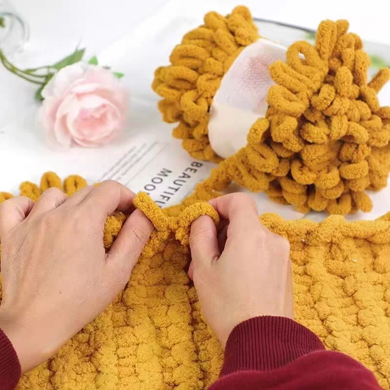 100 جرام/الكرة إصبع حلقة الغزل - مراجعة Throw Blanket Chunky Knit وسعره
