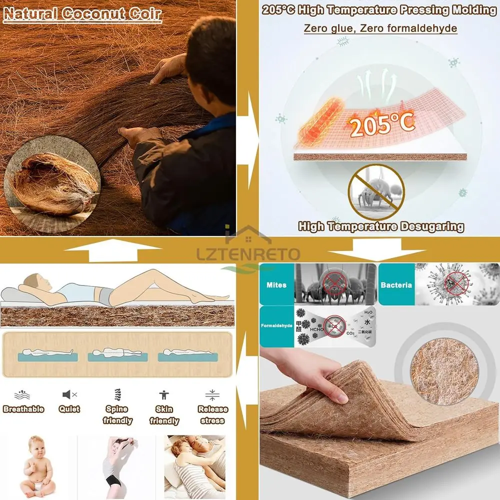 وسادة مرتبة من ألياف جوز الهند - مراجعة Mattress Pad Topper وسعره