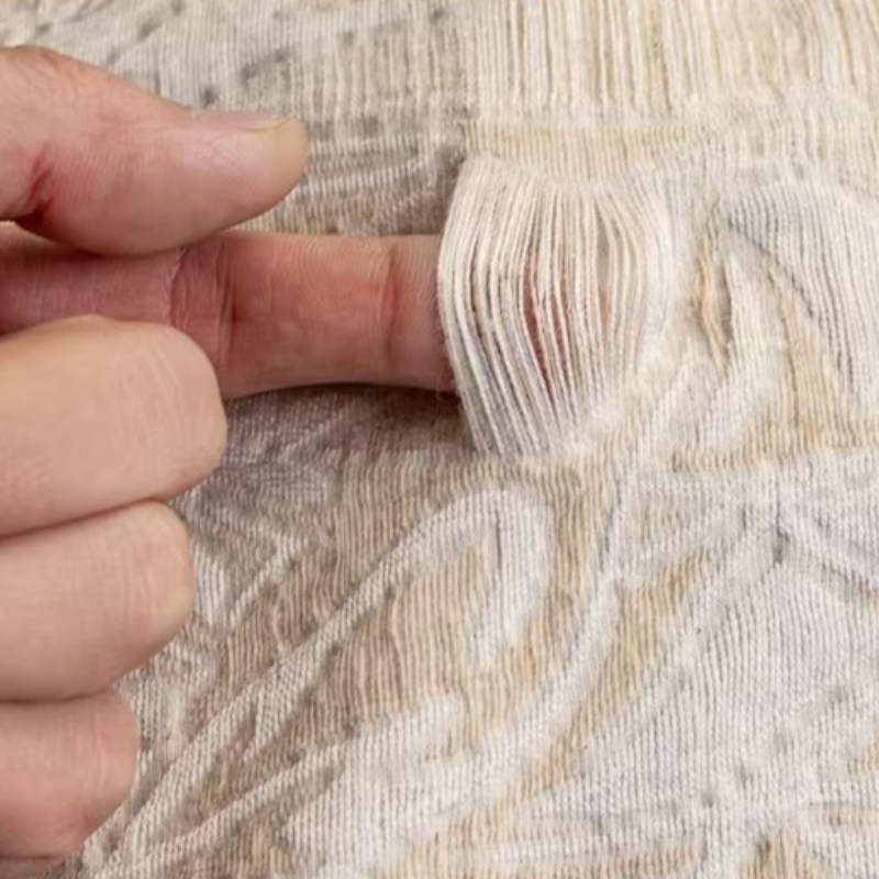 قماش كتان جاكار بيج بنقوش زهور - مراجعة Home Textiles Design وسعره