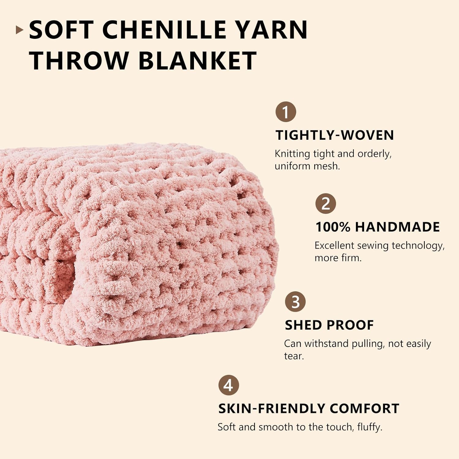 مكتنزة بطانية متماسكة رمي الشن - مراجعة Throw Blanket Chunky Knit وسعره