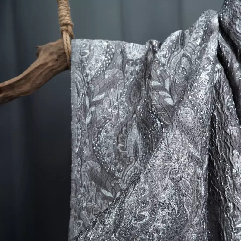 ستائر جاكار لامعة بنمط القصر ا - مراجعة Home Textiles Design وسعره
