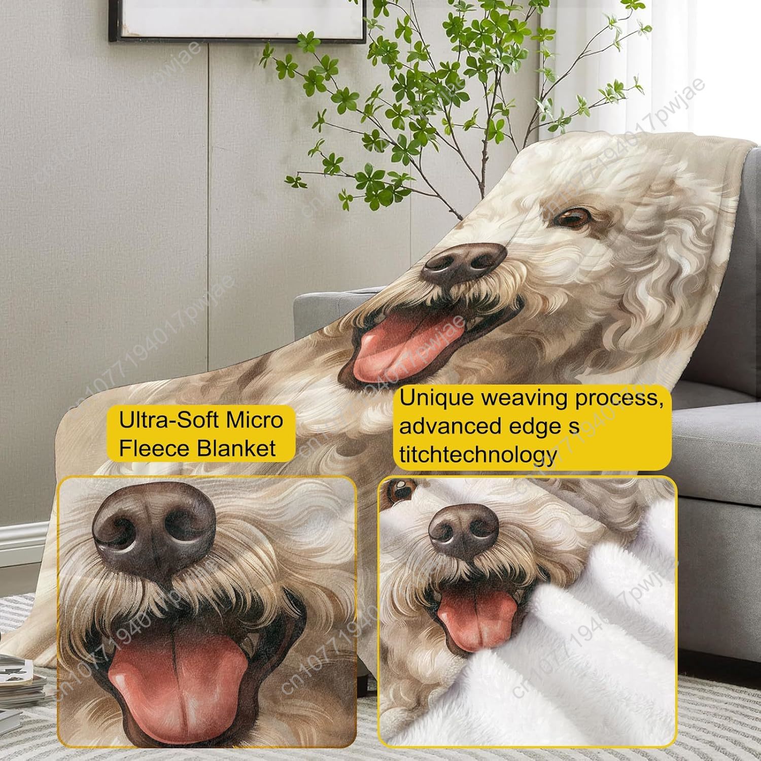بطانية بورتريه بودل بهيجة تصمي - مراجعة Home Textiles Design وسعره