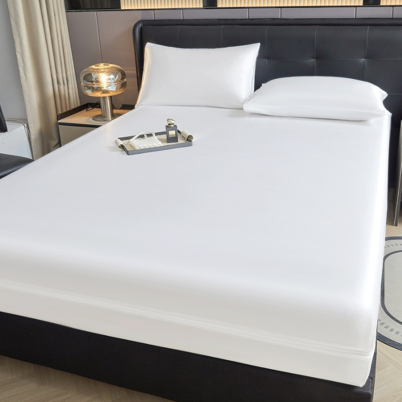 غطاء مرتبة ساتان فاخر بسحاب سد - مراجعة Mattress Pad Topper وسعره
