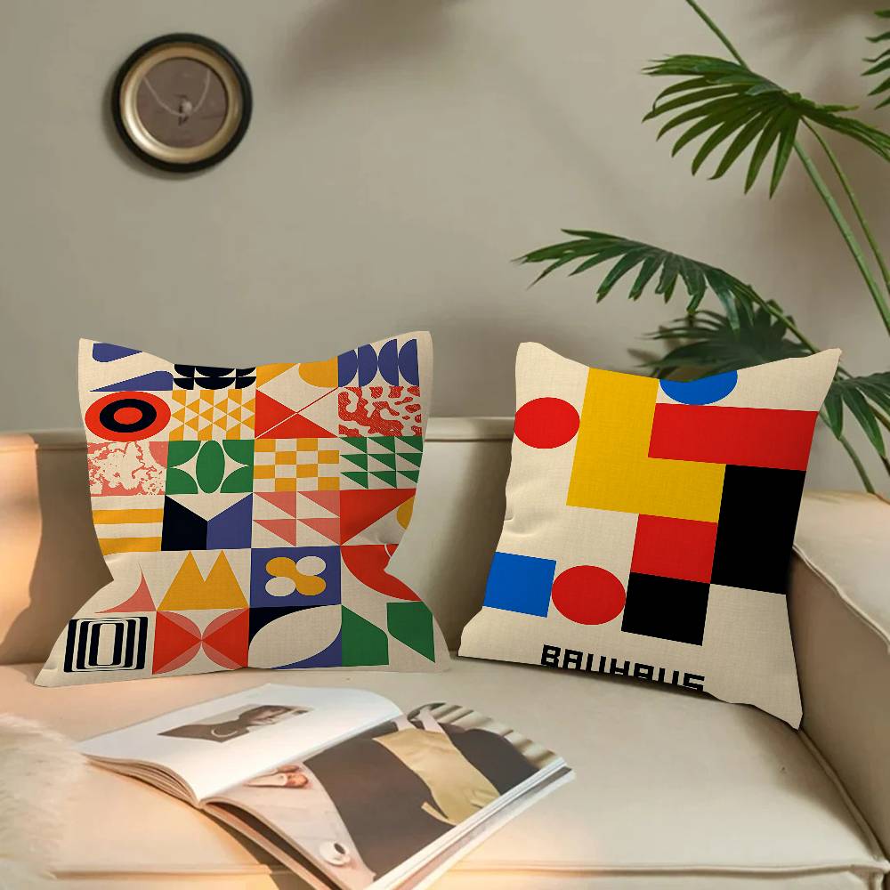 غطاء وسادة بتصميم باوهاوس تجري - مراجعة Home Textiles Exhibition وسعره